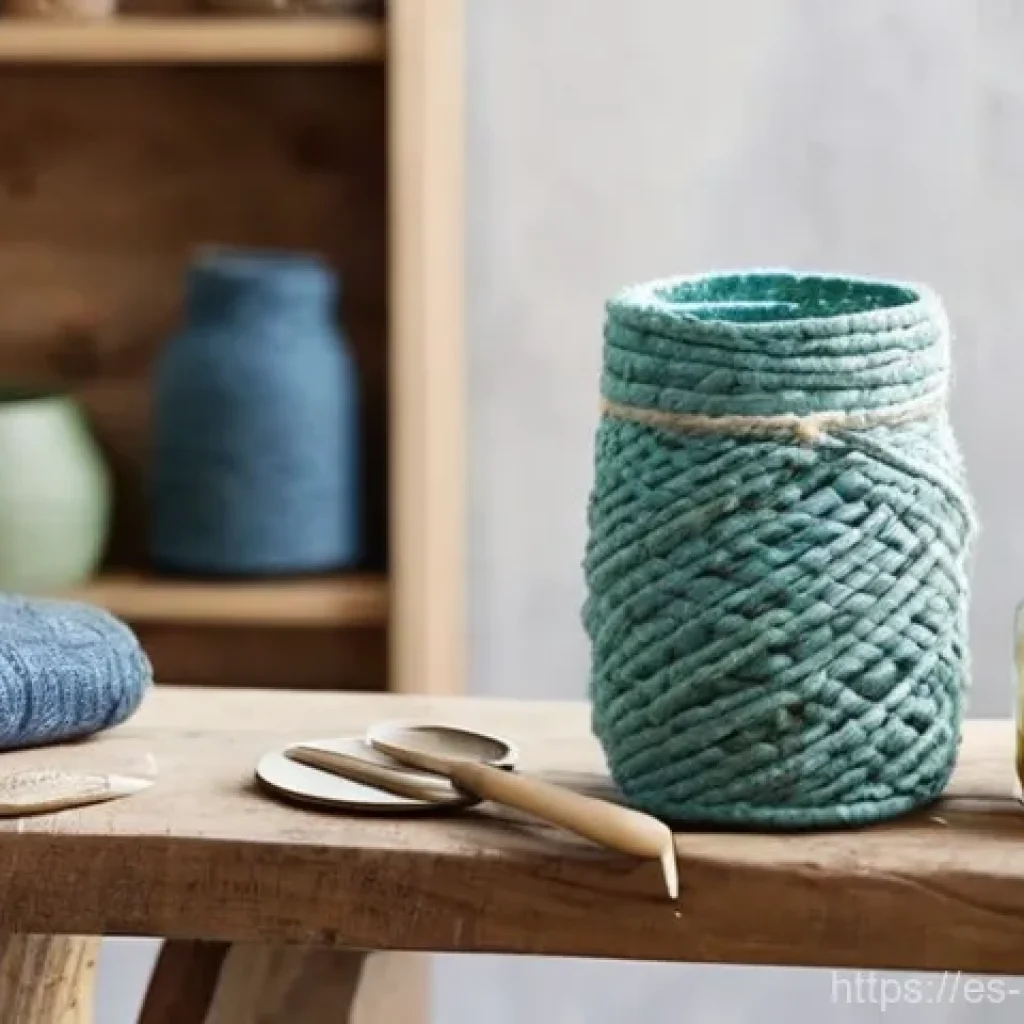 직접 만든 선물 아이디어 - **Sustainable & Upcycled Crafting Scene**
    "A bright, inviting studio space bathed in soft, natur...