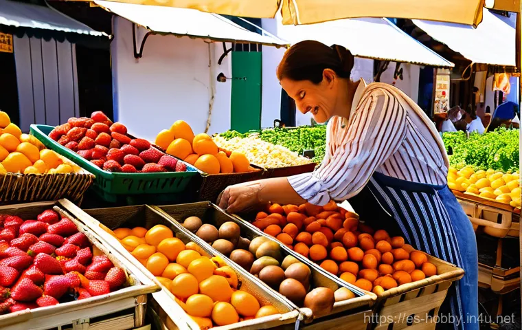 디저트 만들기 - **Prompt 1: The Passionate Baker's Market Haul**
    A warm, inviting image of a passionate woman ba...