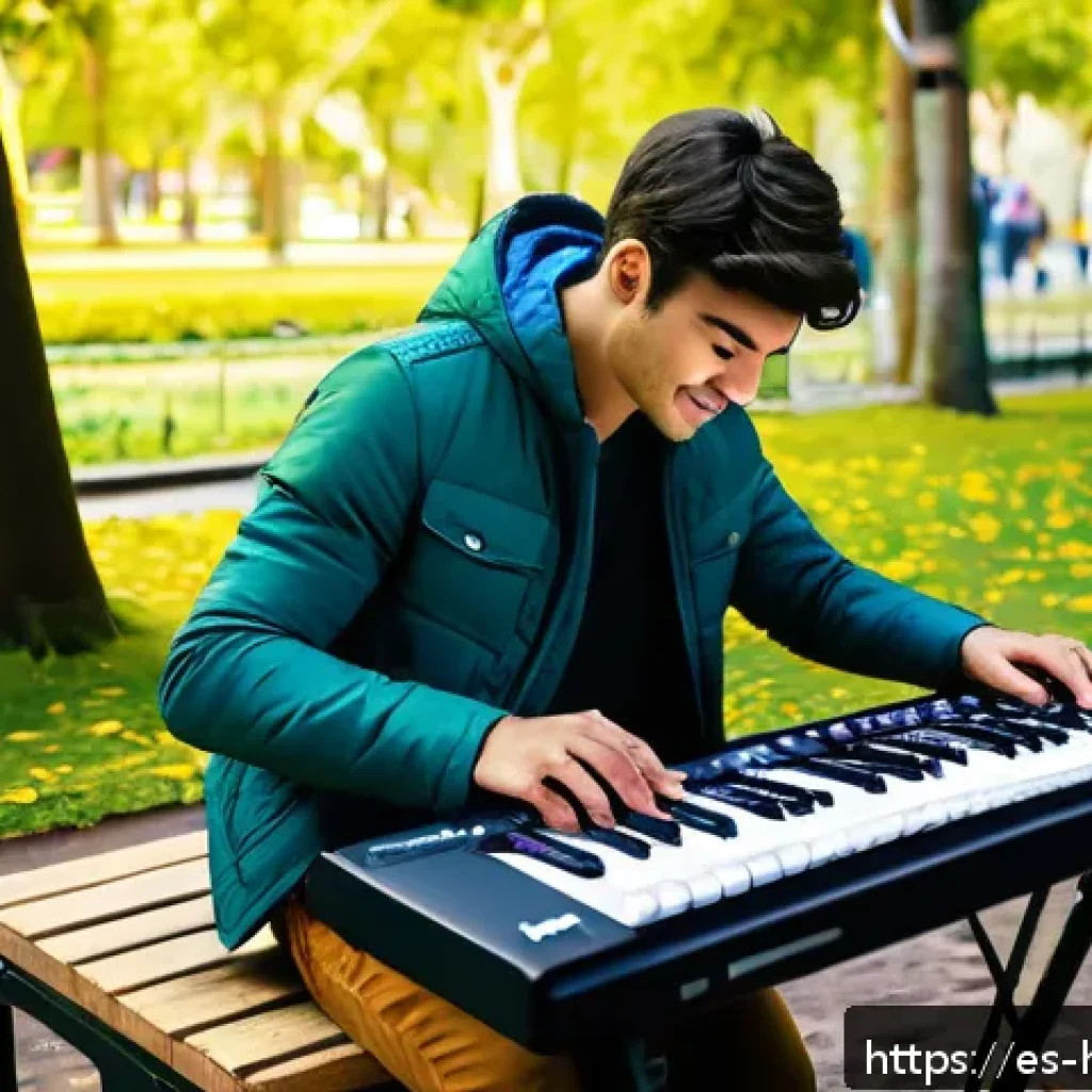 소형 악기 추천 - A portable digital keyboard weighing under 3 kg, featuring touch-sensitive keys and high-quality bui...