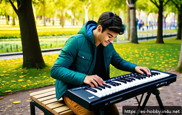 소형 악기 추천 - A portable digital keyboard weighing under 3 kg, featuring touch-sensitive keys and high-quality bui...